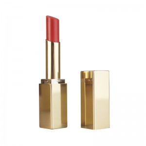 Zinariya Leɓar Leɓe Mai Dauke da Jikin Leɓe Mai Zaman Kanta Label ɗin Lipstick Shimmer