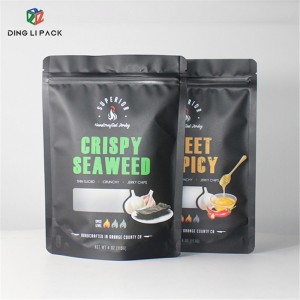 China Supplier Custom Printing Resealable Cookies Snack Packaging Stand up Pouches with Zipper for Food Saving