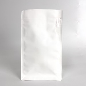 OEM/ODM Manufacturer Custom Printed Zip Lock Biodegradable Kraft Paper Flat Bottom Coffee Tea Packaging Bag