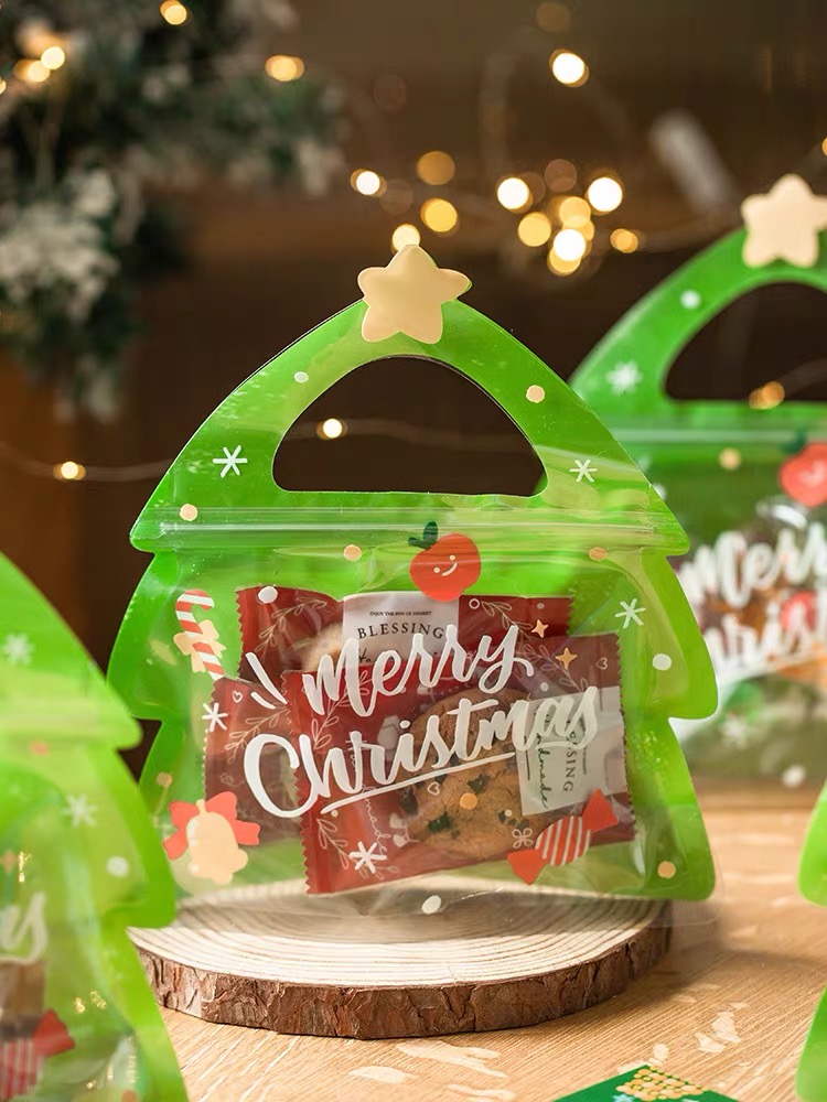Creative Christmas Die Cut Snack Treat Packaging Bags