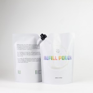 Custom Printed Liquid Packaging Spouted Stand Up Pouch Leakproof