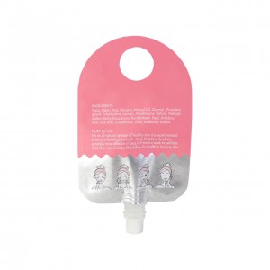 Custom Special Shaped Spout Pouch Bag For Liquid or Body Scrub Packaging