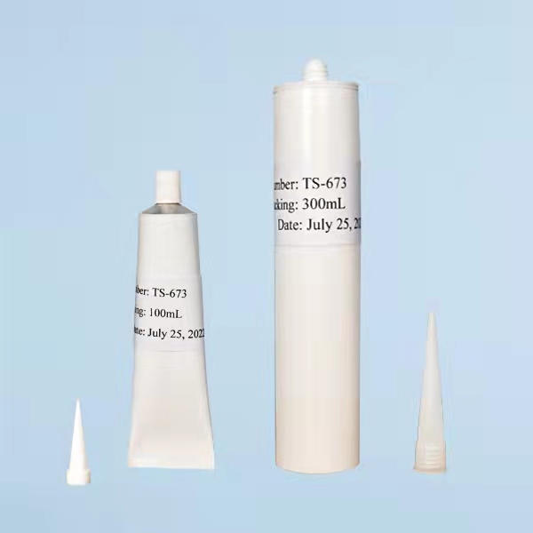 RTV silicone adhesive for bonding silicone rubber at room temperature