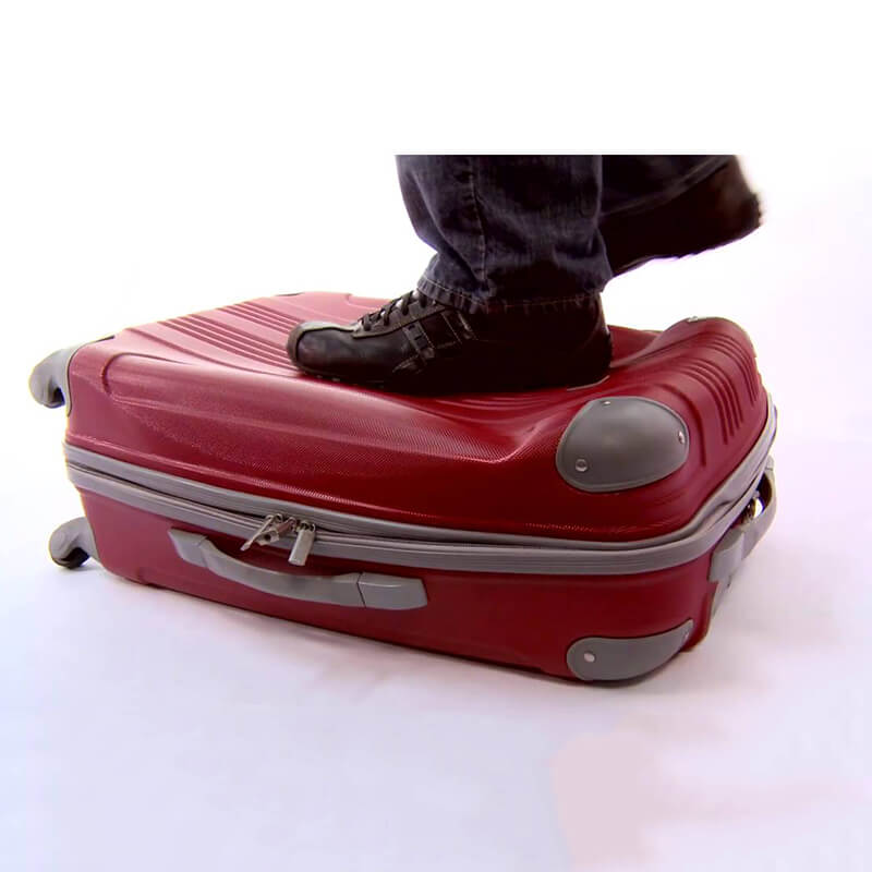 Quality test of abs trolley case