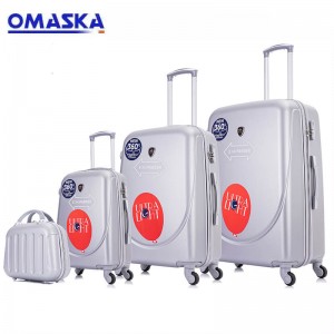 OMASKA 2021 baru 4pcs 5pcs set set bagasi borong 004# CKD SEPARUH SIAP koper berkualiti jualan panas OEM ODM maleta