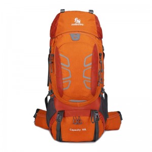 Omaska ​​Camping Backpack Ho an'ny Outdoor Hiking Backpack 60L tantera-drano #HWJF3011