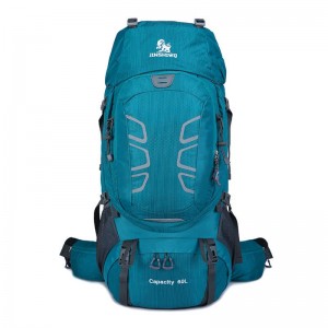 Omaska ​​Camping Backpack Ho an'ny Outdoor Hiking Backpack 60L tantera-drano #HWJF3011