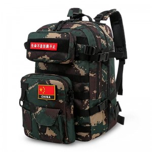 Omaska ​​Outdoor Waterproof Hiking Survival Army Bag Black Military Tactical Backpack APL#826