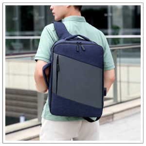 OMASKA moda uniwersalny Lekki luksusowy prosty szkolny Wielofunkcyjny plecak biznesowy z ładowaniem USB # BLH1625
