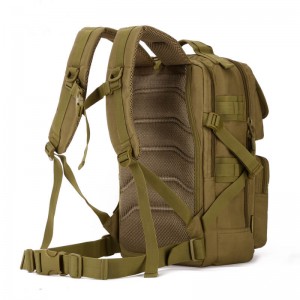 25 ລິດ tactical ຂະຫນາດນ້ອຍ backpack ສີ່ຫຼ່ຽມມົນ backpack ການເດີນທາງນອກ backpack ຂີ່ໂຈມຕີກະເປົ໋າກະດາດຄອມພິວເຕີ