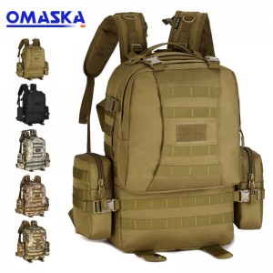 backpack ກາງແຈ້ງ 50L tactical ປະສົມປະສານ backpack camping rucksack ການເດີນທາງ mountaineering ຖົງຄວາມຈຸຂະຫນາດໃຫຍ່ backpack luggage bag