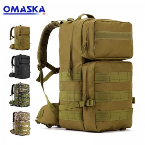 55 लीटर आउटडोर बैकपैक सैन्य प्रशंसक सामरिक पर्वतारोहण बैग यात्रा बैकपैक यात्रा रूकसाक जलरोधक कंधे बैग