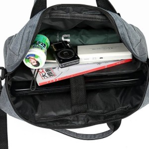 OMASKA બિઝનેસ કમ્પ્યુટર બેગ 15.6 ઇંચ લેપટોપ કેસ પોર્ટેબલ લેપટોપ બ્લેક ટોટ લેપટોપ બેગ #DN20115