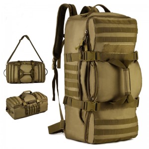 60 लीटर यात्रा बैग बहुउद्देशीय बैकपैक हैंडबैग यात्रा पुरुषों का बैग बड़ी क्षमता वाला सामान बैग पर्वतारोहण बैग आउटडोर बैकपैक