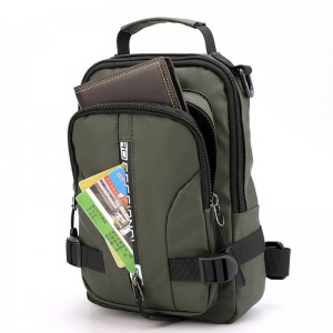 ઓમાસ્કા ચાઇના સ્લિંગ બેગ સપ્લાયર HS1100-11 કસ્ટમાઇઝ લોગો OEM હોલસેલ યુએસબી ચાર્જિંગ મેન્સ સ્લિંગ બેગ