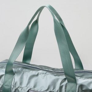 OMASKA 388# કસ્ટમ લોગો વોટરપ્રૂફ જિમ ડફેલ બેગ જૂતા પાઉચ સાથે (12)