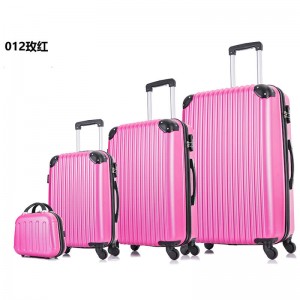 OMASKA ABS מזוודות ייצור 012# סט 4 יחידות התאמה אישית של לוגו OEM סיטונאי מזוודות ABS