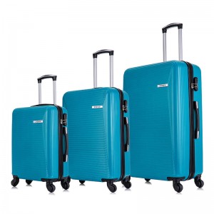 OMASKA ABS luggage SET MANUFACTURE 023# Customize LOGO ODM OEM 3PCS SET 20 24 28 INCHES ABS LUGGAGE SET Factory
