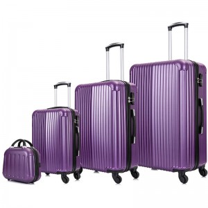 OMASKA ABS LUGGAGE SUITCASE CHINA MANUFACTURE 002# 4PCS SET Custom LOGO OEM ODM HARD SHELL Luggage Bags