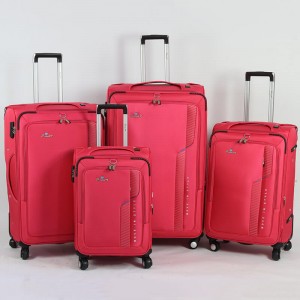 OMASKA VALISE SUPPLIER CHINA 7096# 4PCS SET SOFT LUGGAGE OEM ODM Custom LOGO ຂາຍສົ່ງກະເປົາ Luggage SUITCASE