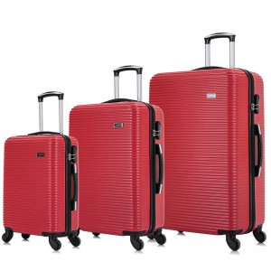 OMASKA ຂາຍສົ່ງກະເປົາແບນເນມ ABS Luggage SET 022# 3PCS SET Custom LOGO OEM ODM HARD SHELL Luggage China Supplier
