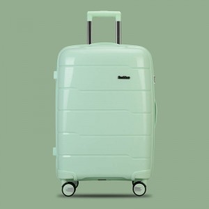PP מזוודות BAIGOU FACTORY 882# סט 3 יחידות 20 24 28 אינצ' גלגל כפול תואם צבע עגלת מזוודות