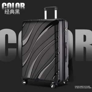 PP LUGGAGE BAIGOU FACTORY COMPETITIVE PRICE DOUBLE WHEEL MATCHING COLOR NICE QUALITY PP SUITCASE
