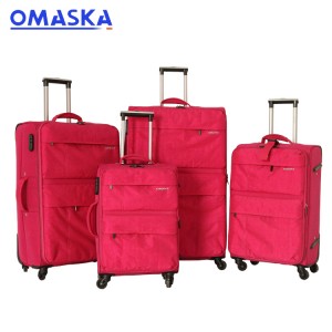 Expandable Double Zipper Trolley Luggage Travel Bag