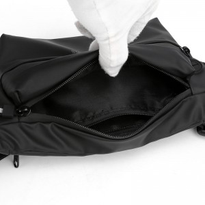 CHINA OMASKA WAIST BAG SUPPLIER HS3393 SIMPLE DESIGN WITH EARPHONE PORT FACTORY WHOLESALE NICE QUALITY WAIST BAG FOR MEN