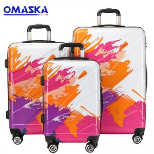OMASKA brand hot selling 3 PCS set 20″24″28″ Abs Pc Luggage
