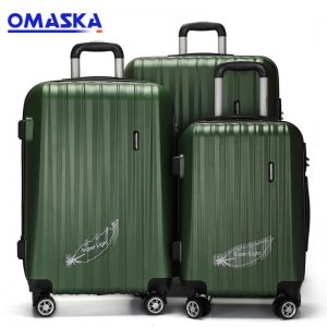 Niska cena 3-częściowe zestawy bagażu ABS - OMASKA słynna marka, gorąca sprzedaż, eksport 3-częściowy zestaw 20″24″28″ Twardy bagaż – Omaska