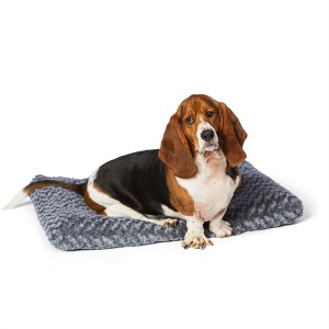 Wholesale Custom Size Color Plush Pet Bed ug Dog Crate Pad