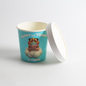 फ्रोज़न मिठाई के लिए 12 ऑउंस आइसक्रीम कप कस्टम मुद्रित कप |तुओबो