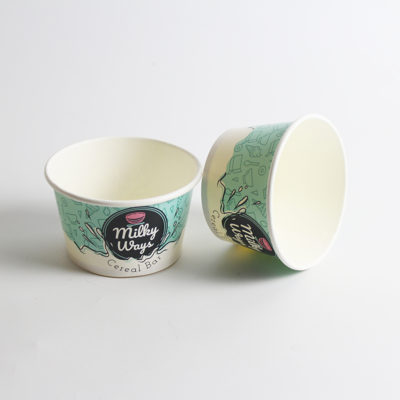 16 ओज आइस क्रीम कप कस्टम मुद्रित आइस क्रीम कप थोक |तुओबो