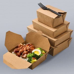 Кутии за храна с пиле Хартиена кутия за изнасяне Контейнер Закуски Кутия за храна за обяд |ТУОБО