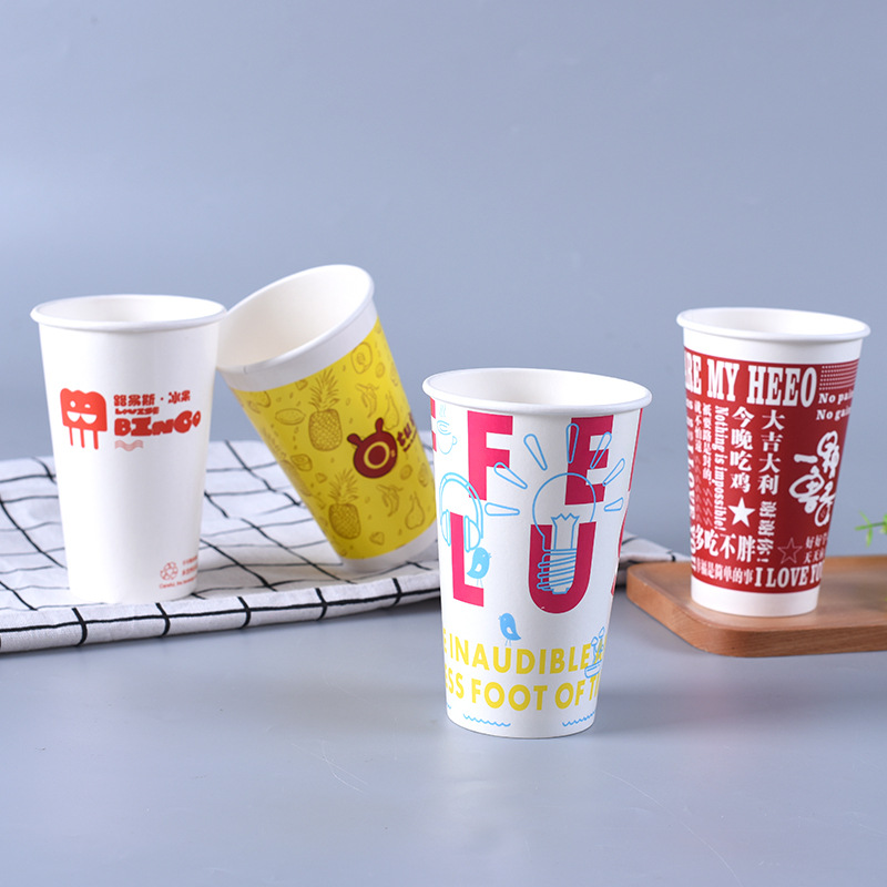 Печатни хартиени чаши за кафе с капак – фабрична търговия на едро |Представено изображение на Tuobo