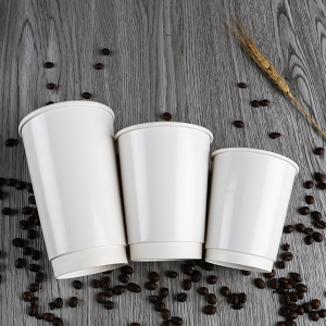 Ізаляваныя папяровыя кубкі для кавы з індывідуальным друкам і двухсценнымі кубкамі Ripple |Туобо