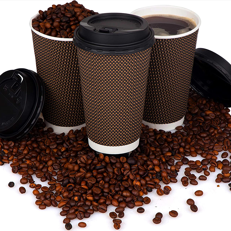 Brown Paper Coffee Cups Custom Printed Paper Cups Wholesable |Tuobo