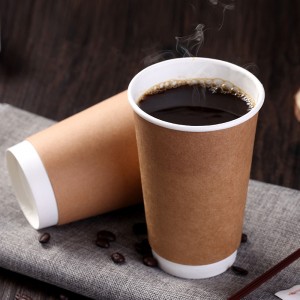 Tazze da caffè in carta personalizzate con coperchio - MOQ basso |Tuobo