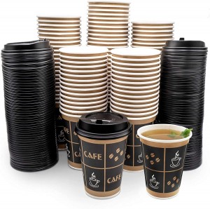 Tasses à café en papier imprimées personnalisées – Échantillon gratuit |Tuobo