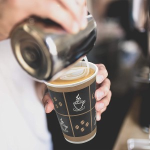 Прилагодено печатени хартиени чаши за кафе – бесплатен примерок |Tuobo
