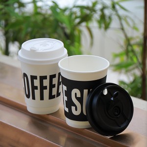 Tazas de papel para café caliente personalizadas |Tuobo