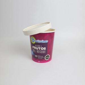 蓋付き紙アイスクリームカップの卸売 |トゥオーボ