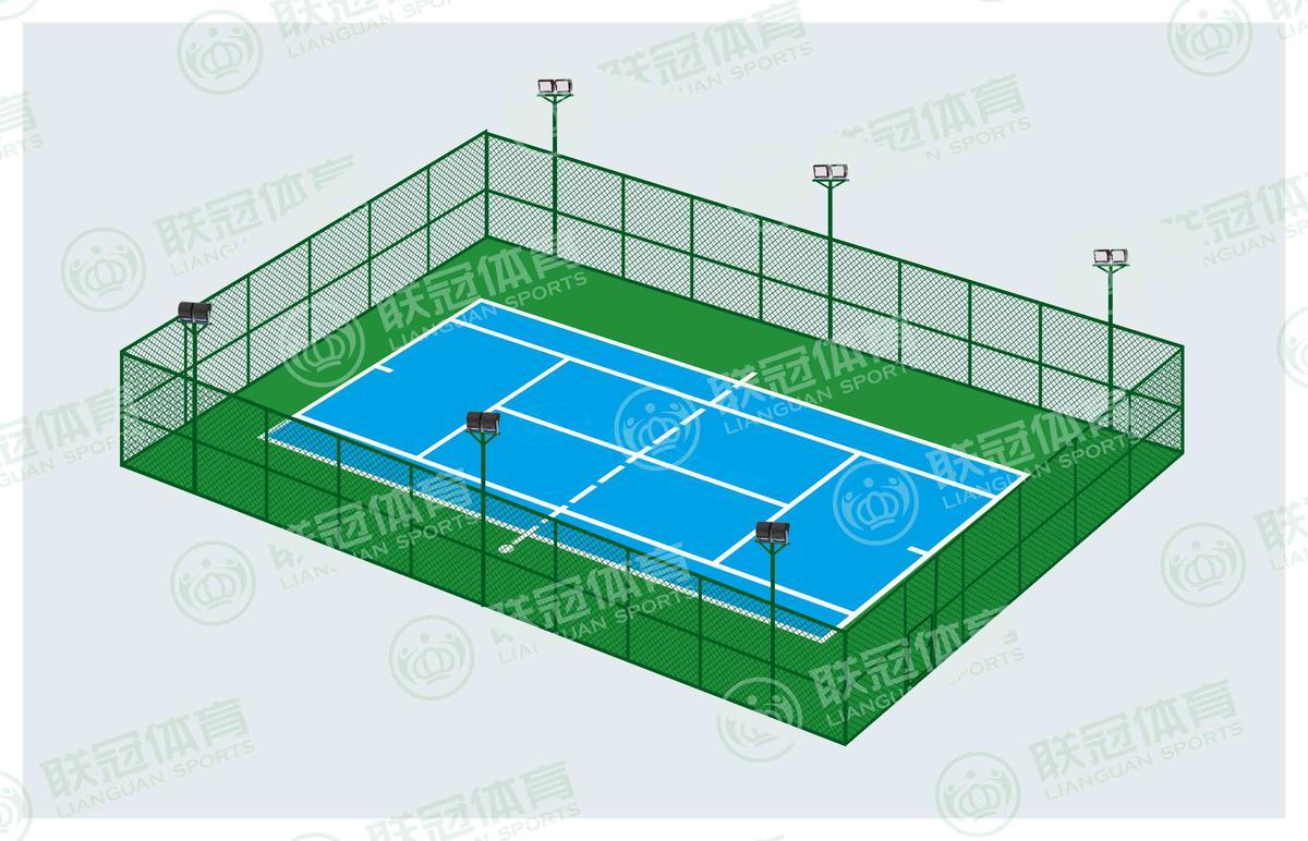 Design de iluminat teren de tenis