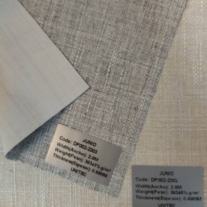 Elegant Curtains Fabric 100% Polyester  Blackout white foam coating Fabric: JUNIO DPO2-2301~2305