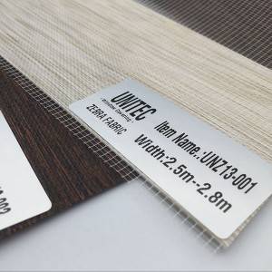 OEM/ODM Manufacturer Zebra Blinds Fabric Shop -
 The UNZ13 Zebra Roller Blind for you – UNITEC