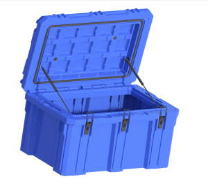 Robustna škatla za orodje z rotacijskim modelom za shranjevanje orodja na prostem. Možnost dobave