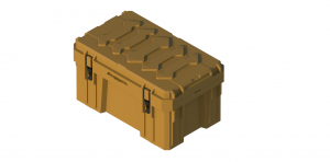 Dış mekan alet çantası depolaması için rotasyonel kalıplama kalıbı sağlam alet kutusu