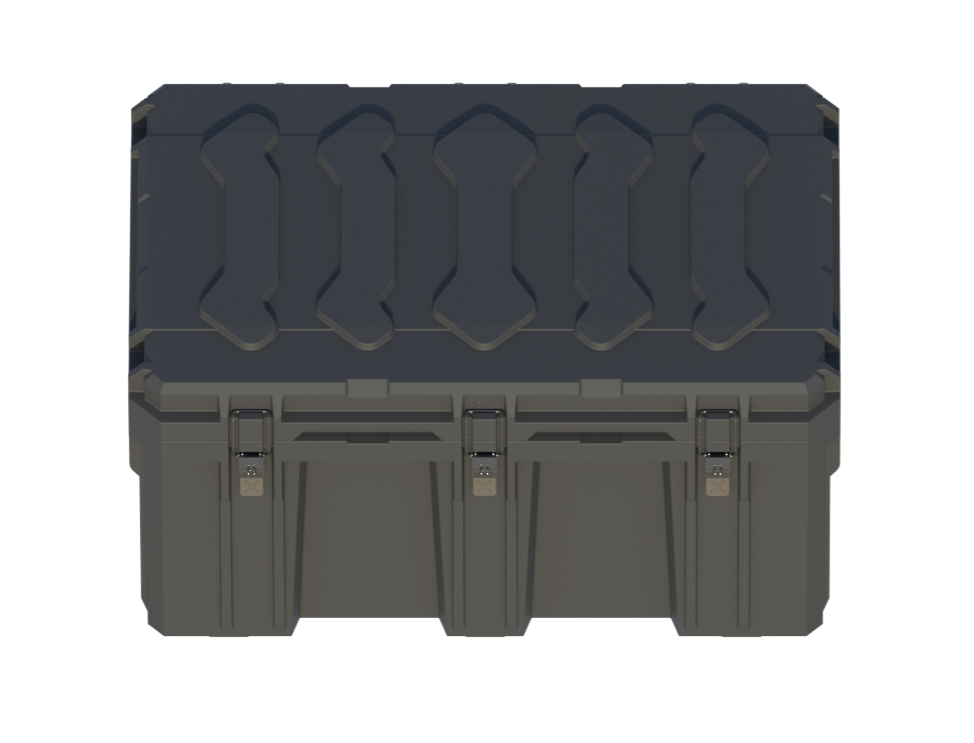 Caixa de ferramentas robusta para molde de moldagem rotacional para armazenamento externo de kits de ferramentas Capacidade de fornecimento Imagem em destaque