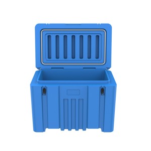 240L тешки товари со голем капацитет LLDPE издржлив логистички ладилник за сув мраз со изолација со ротоладник Кутија за складирање за испорака на сув мраз